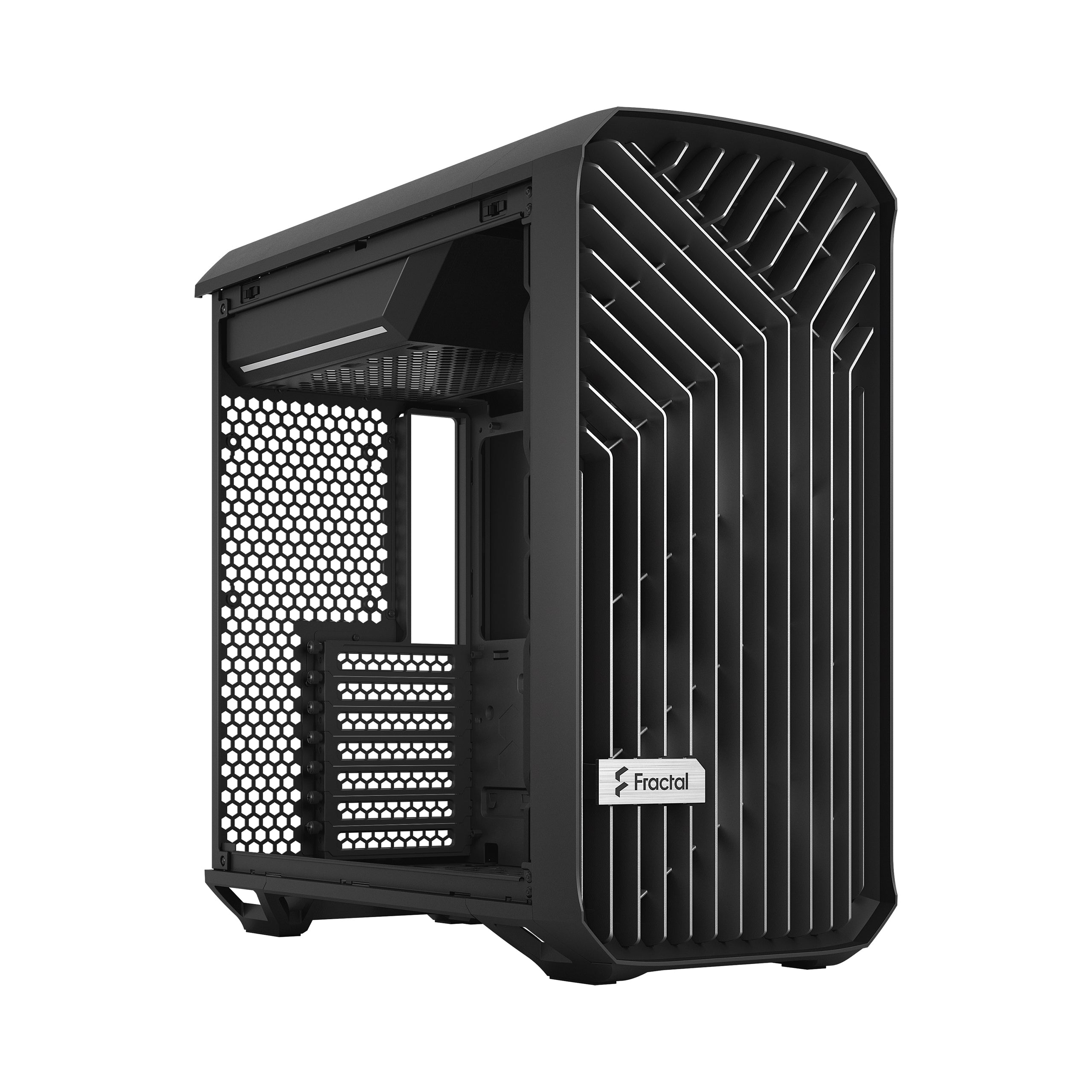 Fractal Design Torrent Compact Black Mid Tower Case – High Airflow Gaming PC Case with Modern Design