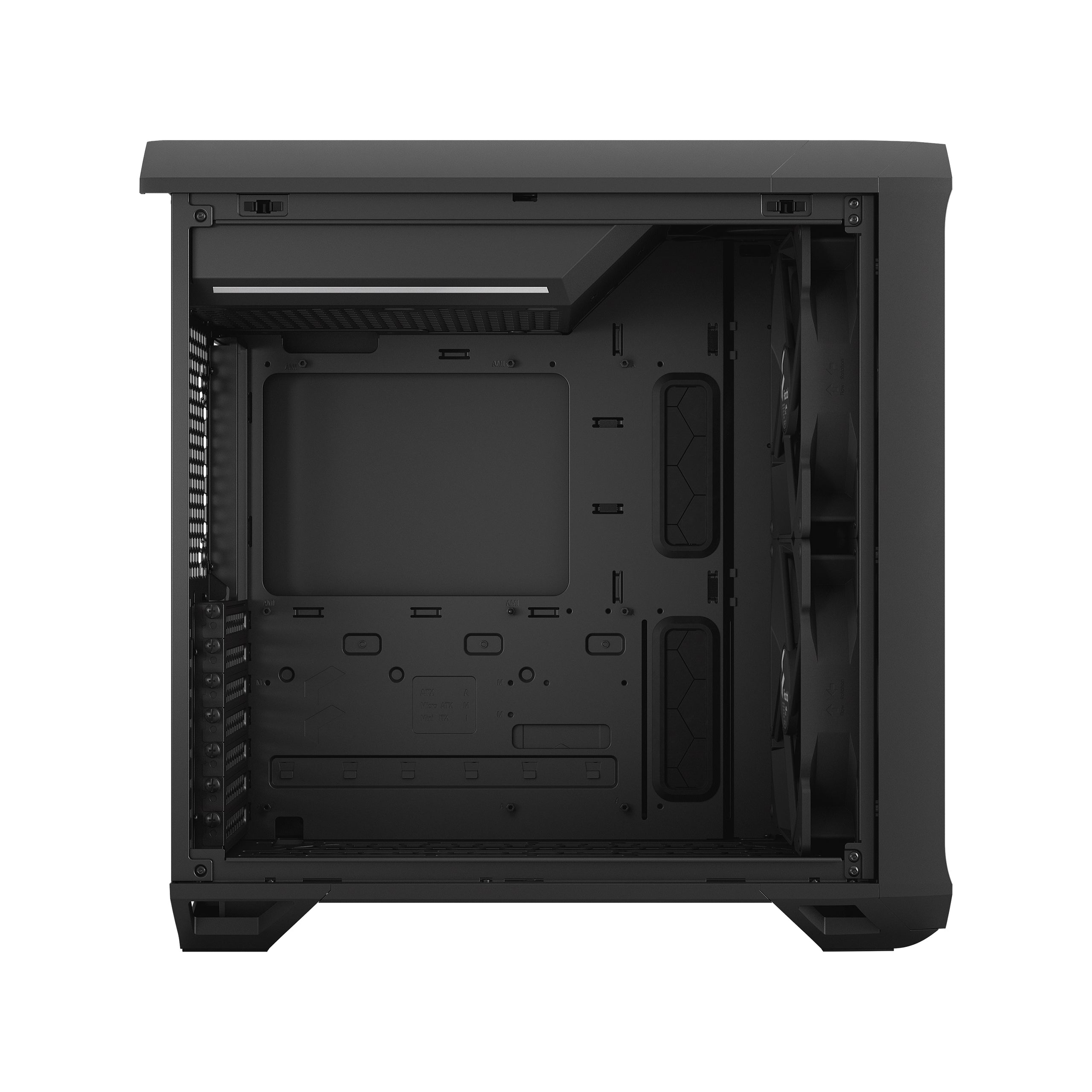 Fractal Design Torrent Compact Black Mid Tower Case – High Airflow Gaming PC Case with Modern Design