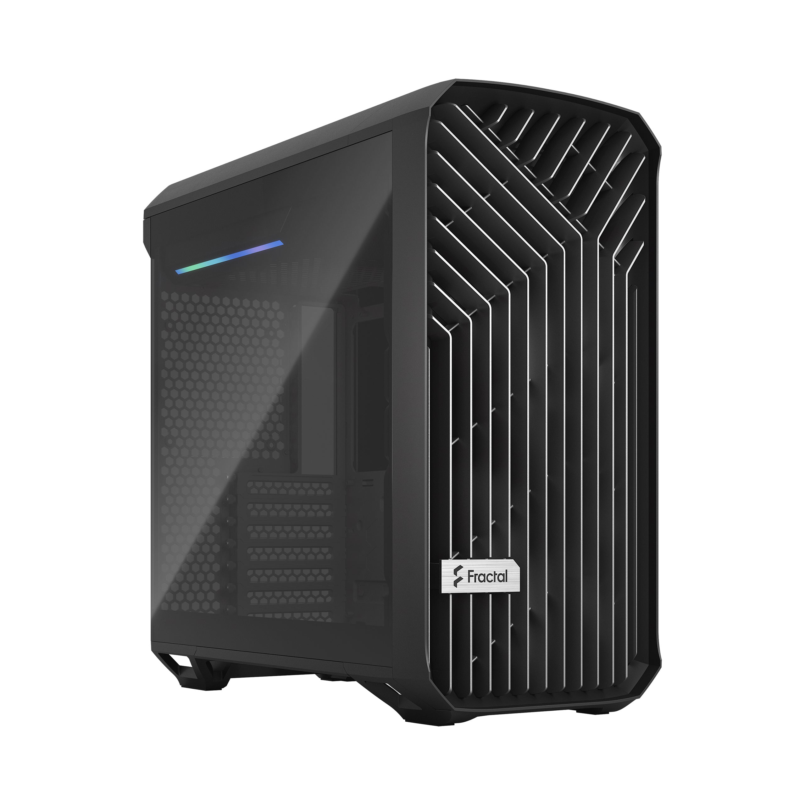 Fractal Design Torrent Compact RGB Black Light Mid Tower Gaming Case – High Airflow RGB PC Chassis