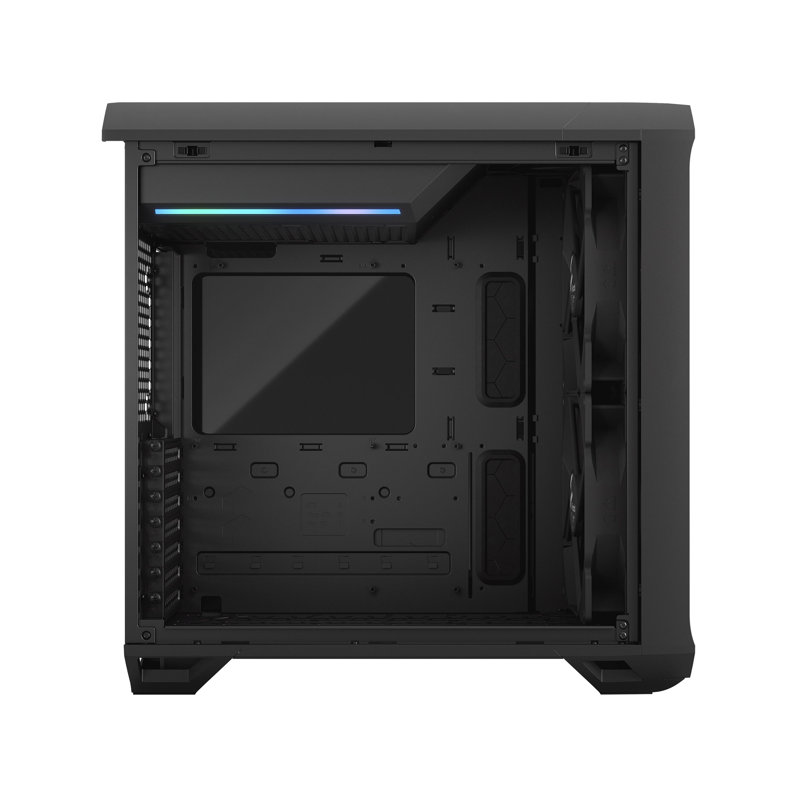 Fractal Design Torrent Compact RGB Black Light Mid Tower Gaming Case – High Airflow RGB PC Chassis