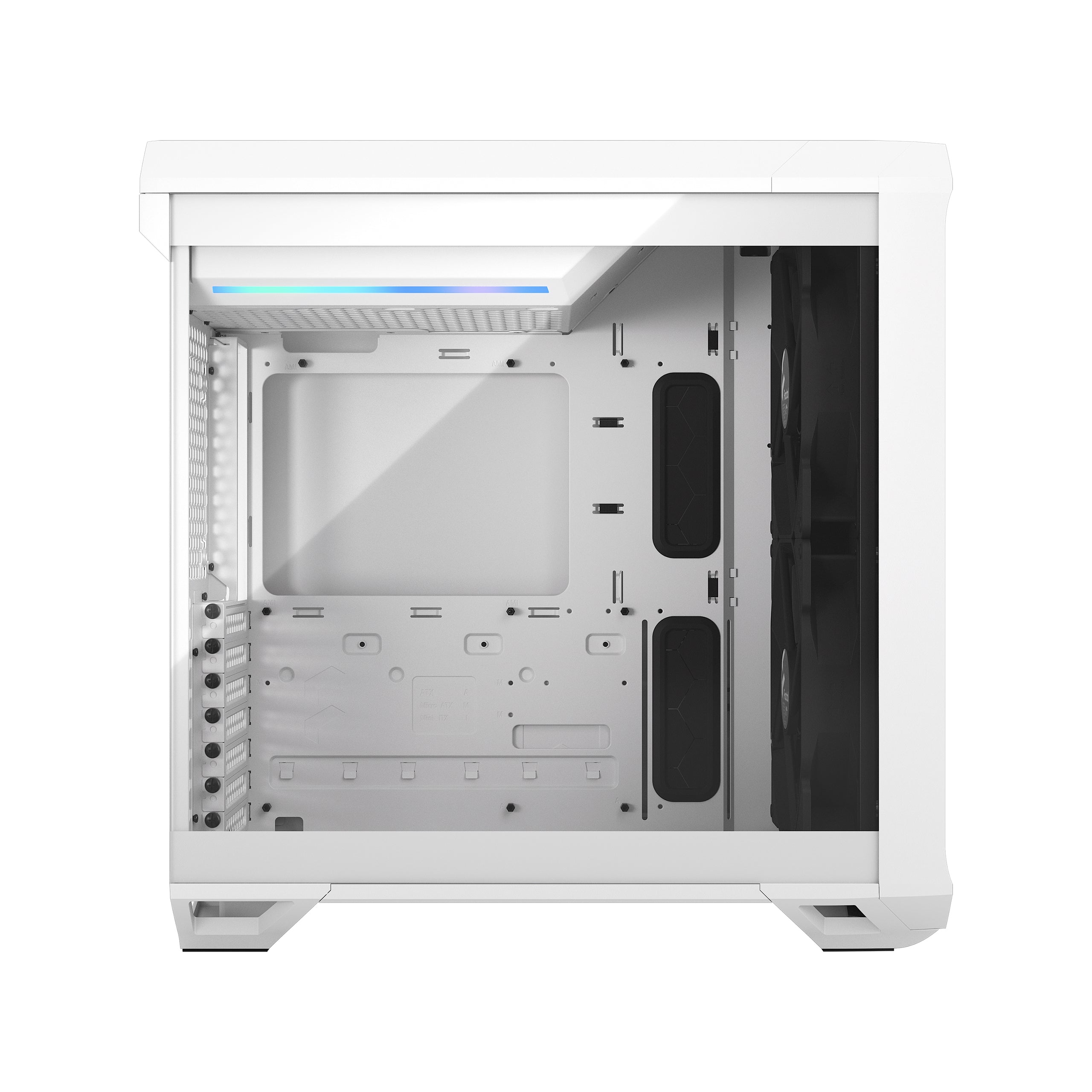 Fractal Design Torrent Compact RGB Black Light Mid Tower Gaming Case – High Airflow RGB PC Chassis