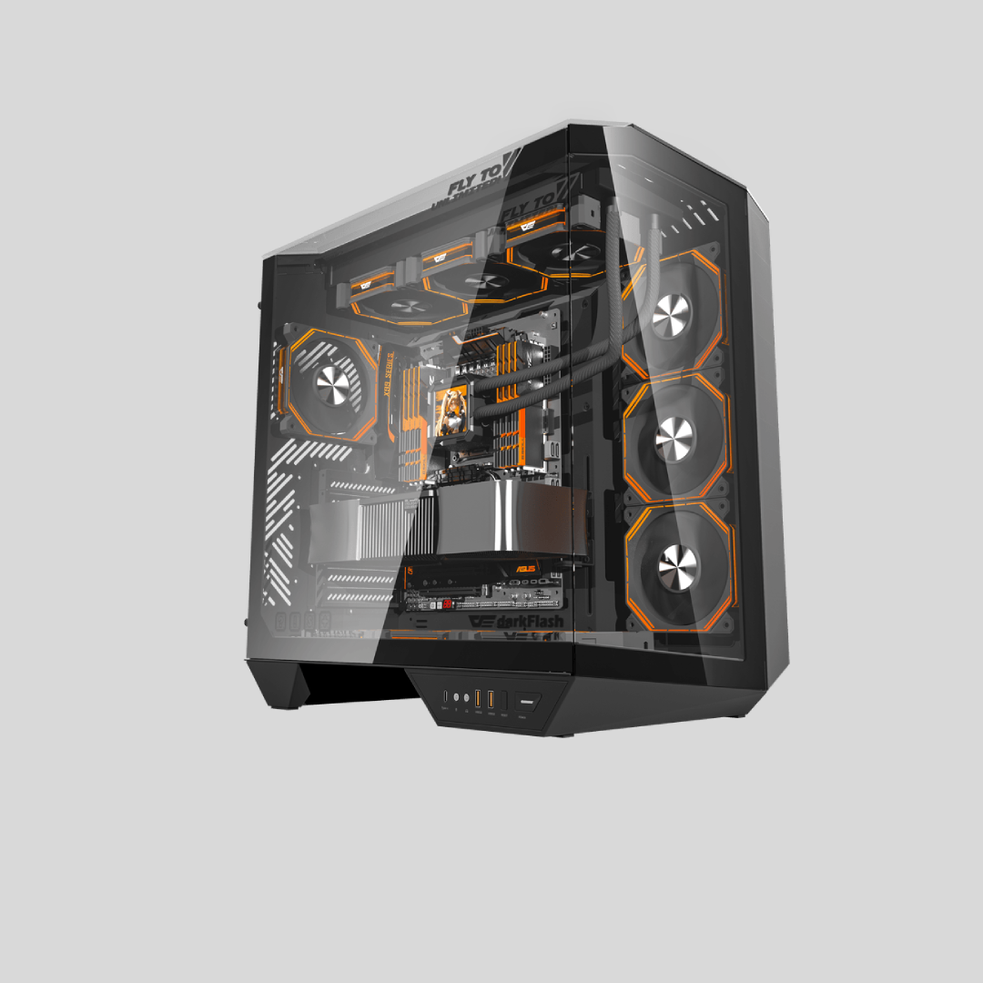 FIRST WAVE STEALTH Gaming PC - AMD Ryzen 7-9800X3D, 64GB DDR5 RAM, 1TB NVMe SSD + 1TB SDD, Nvidia RTX4060 8GB Graphic-Win11 Pro,1+1 Year Warranty - video editing, 3D Modelling, Deep Learning
