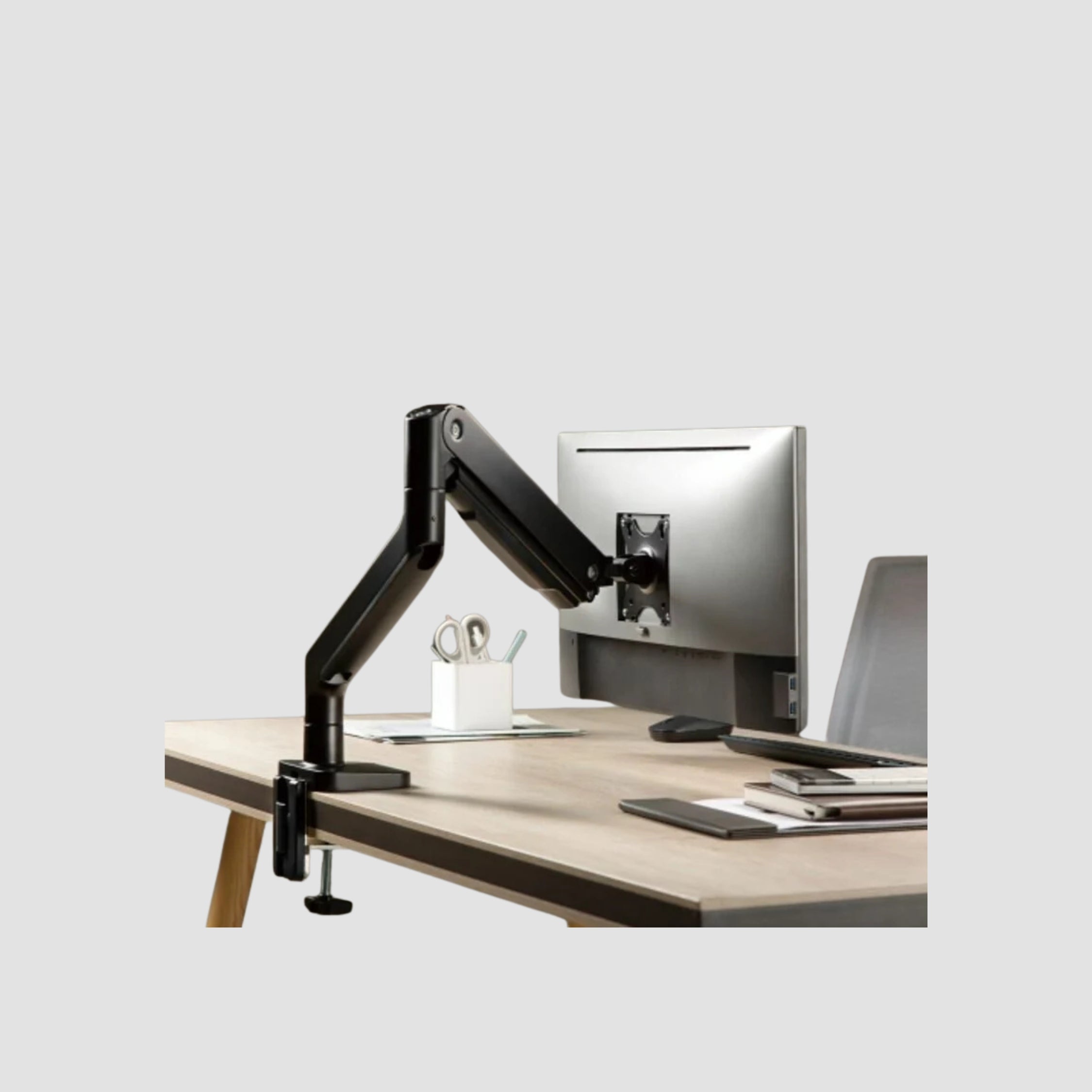 Monitor stand Brateck LDT60-C012 single arm mechanical spring Heavy Duty
