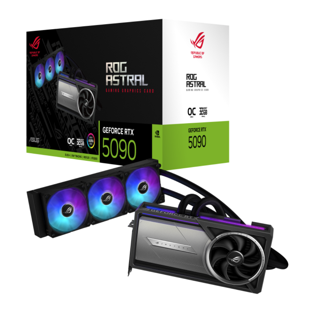 ASUS ROG Astral GeForce RTX 5090 Gaming Graphics Card – 32GB GDDR7, Liquid Cooling, PCIe 5.0, Ray Tracing, Aura Sync