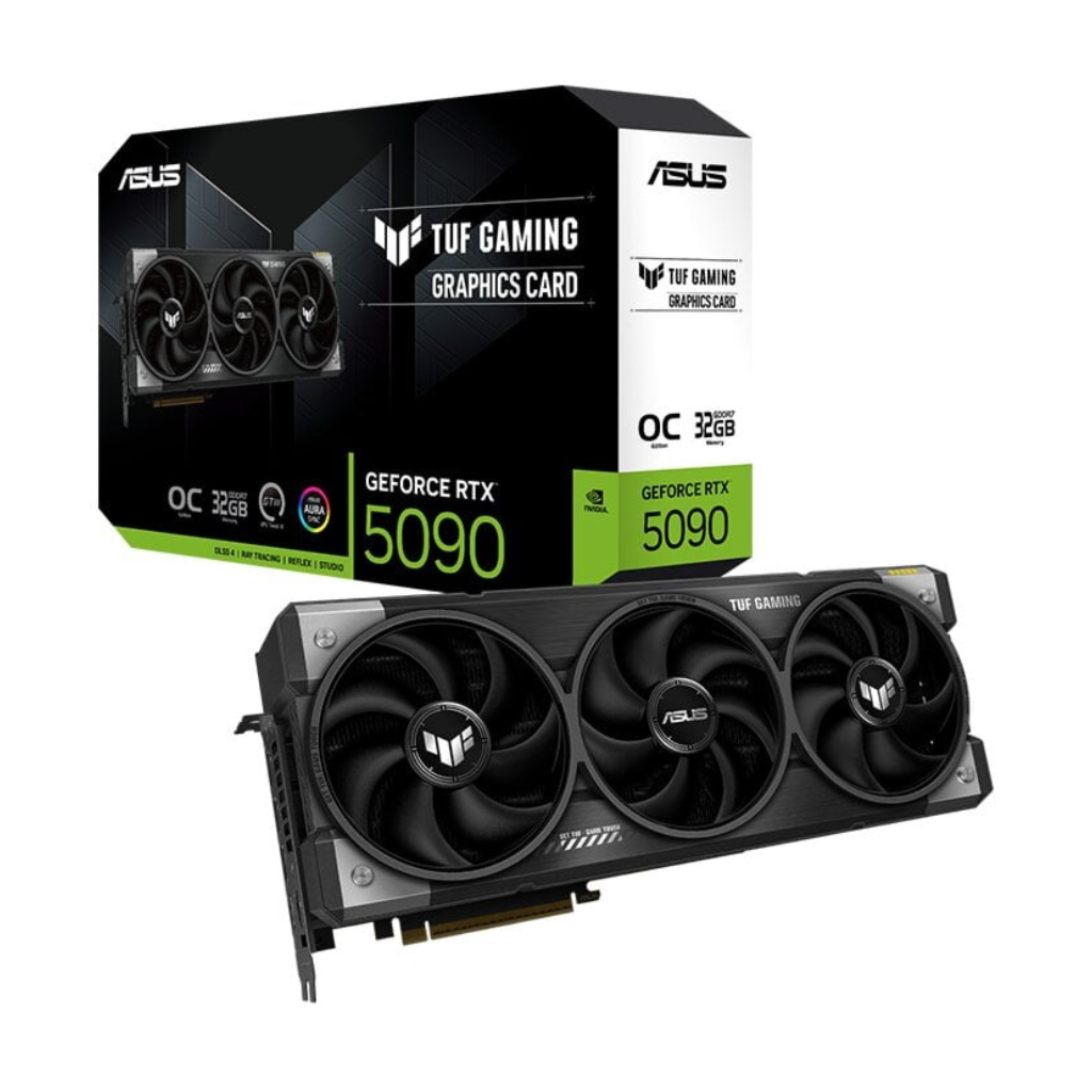 ASUS TUF Gaming GeForce RTX 5090 Gaming Graphics Card – 32GB GDDR7, PCIe 5.0, Military-Grade Components, Axial-Tech Fans, Dual Ball Bearings