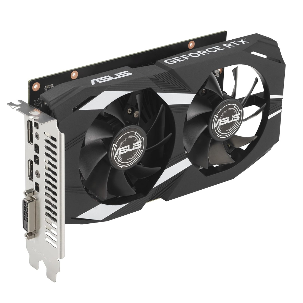 ASUS Dual RTX 3050 6GB GDDR6 Graphics Card – PCIe 4.0, Dual Fan Cooling, Ray Tracing Support