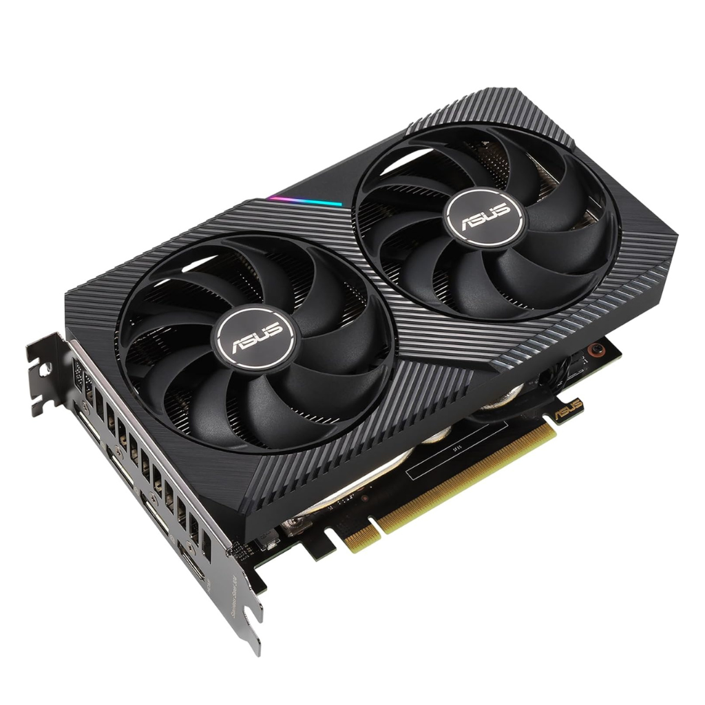 ASUS Dual RTX 3060 12GB V2 Graphics Card – GDDR6, PCIe 4.0, Dual Fan Cooling, Ray Tracing