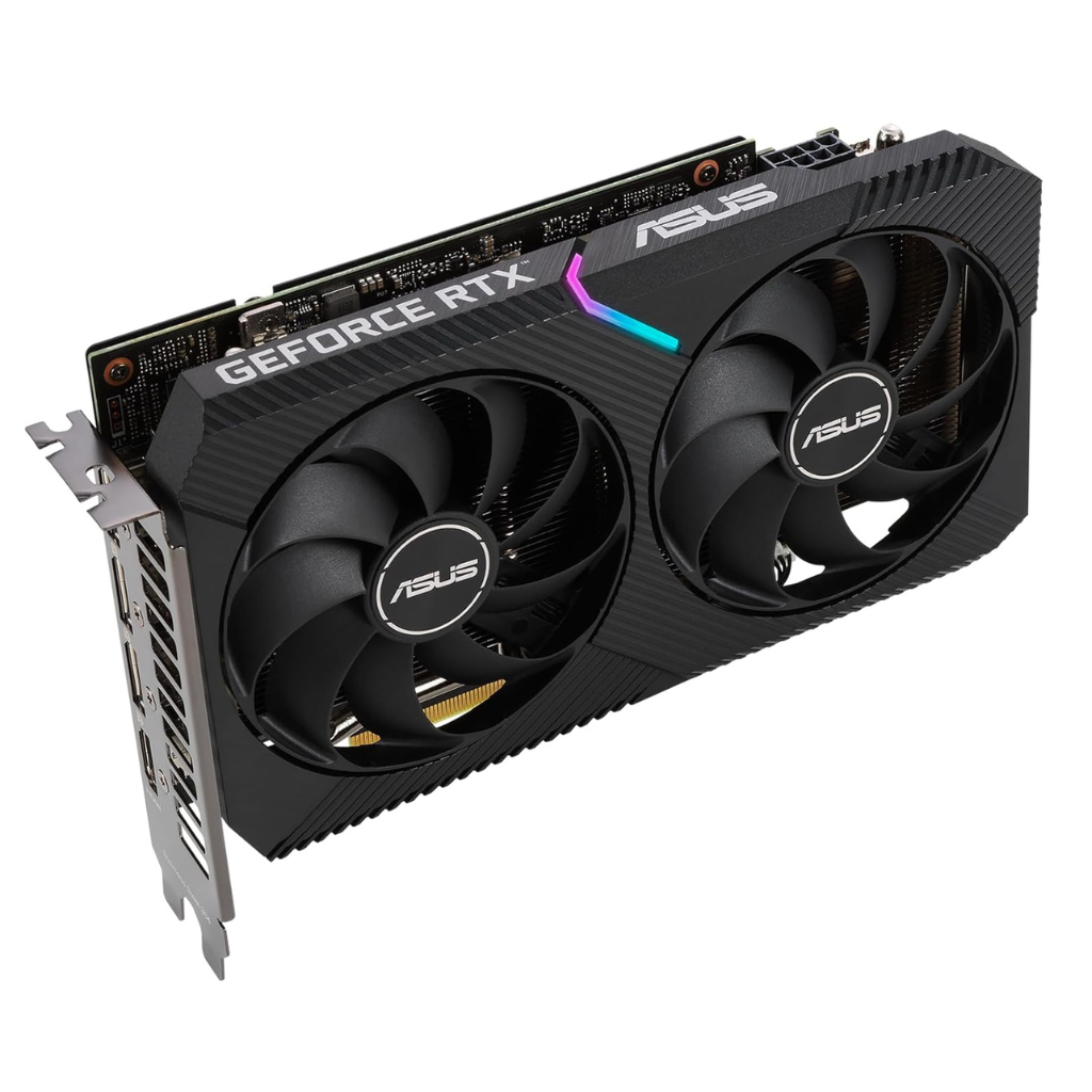 ASUS Dual RTX 3060 12GB V2 Graphics Card – GDDR6, PCIe 4.0, Dual Fan Cooling, Ray Tracing