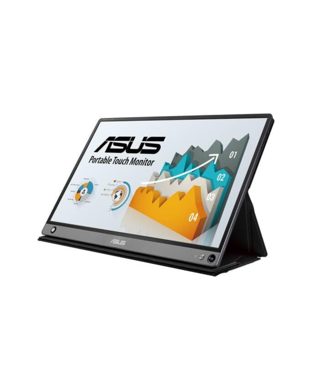 ASUS MB16AMT 15.6" Portable Monitor – 5ms Response, HDMI + USB-C, Full HD 1920x1080, 60Hz, Black