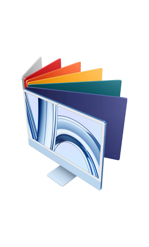 Apple 24" iMac AIO Desktop Computer with M3 Chip, 4.5K Retina Display, 8-Core CPU & 10-Core GPU, 16GB RAM, 1TB SSD, Magic English KB Touch ID, Numeric Keypad & Magic Mouse, macOS, Blue | Z19L000XX