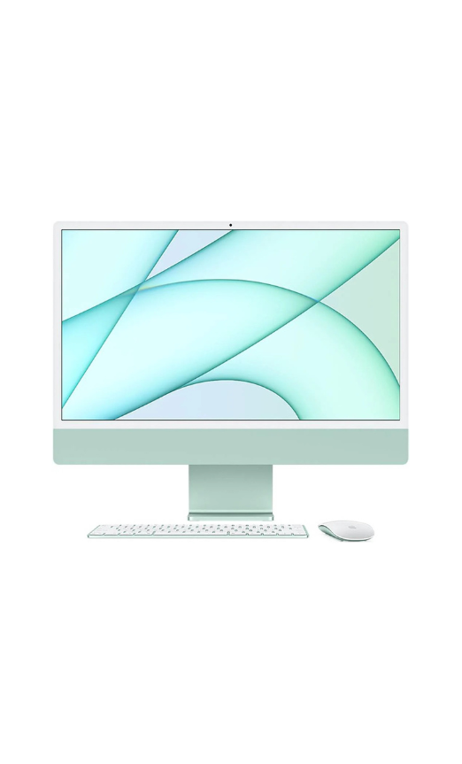 Apple iMac 24" 2021 Retina Display PC, M1 Chip 8 Core CPU and GPU, 8GB RAM, 512GB SSD, Gigabit Ethernet, English-Arabic Keyboard, Green | MGPJ3 AB/A