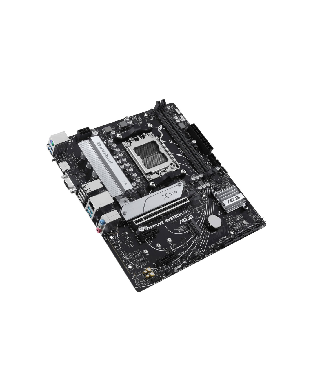 ASUS PRIME B650M-K Motherboard – AMD AM5 Socket, B650 Chipset, USB 3.2 Gen 2, Aura Sync RGB, Micro-ATX