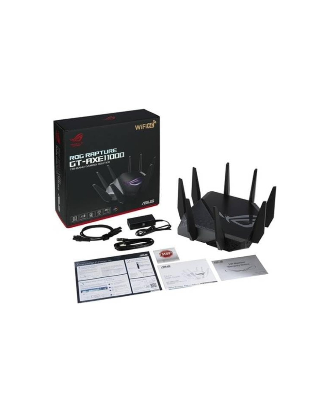 ASUS GT-AXE11000 WiFi 6E Tri-Band Router – 11000 Mbps, OFDMA & MU-MIMO, AiMesh Compatible