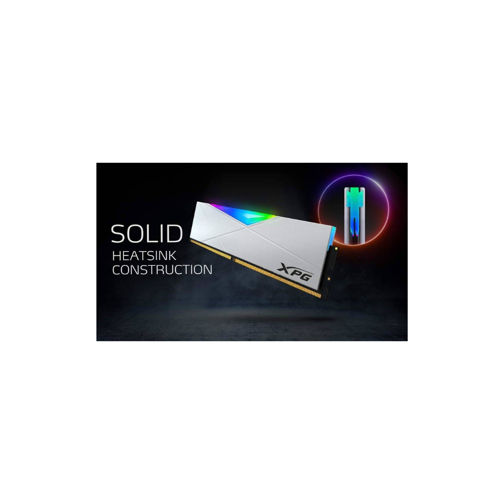 XPG SPECTRIX DW50 16GB (8GBX2) DDR4 3600MHZ RGB - White
