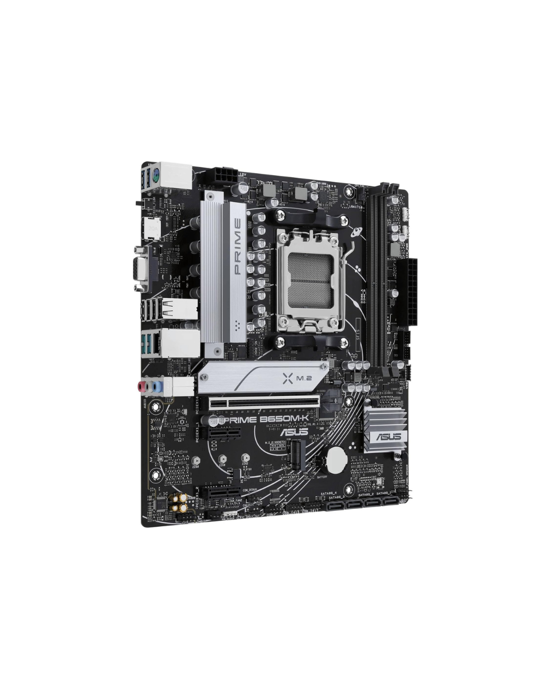 ASUS PRIME B650M-K Motherboard – AMD AM5 Socket, B650 Chipset, USB 3.2 Gen 2, Aura Sync RGB, Micro-ATX