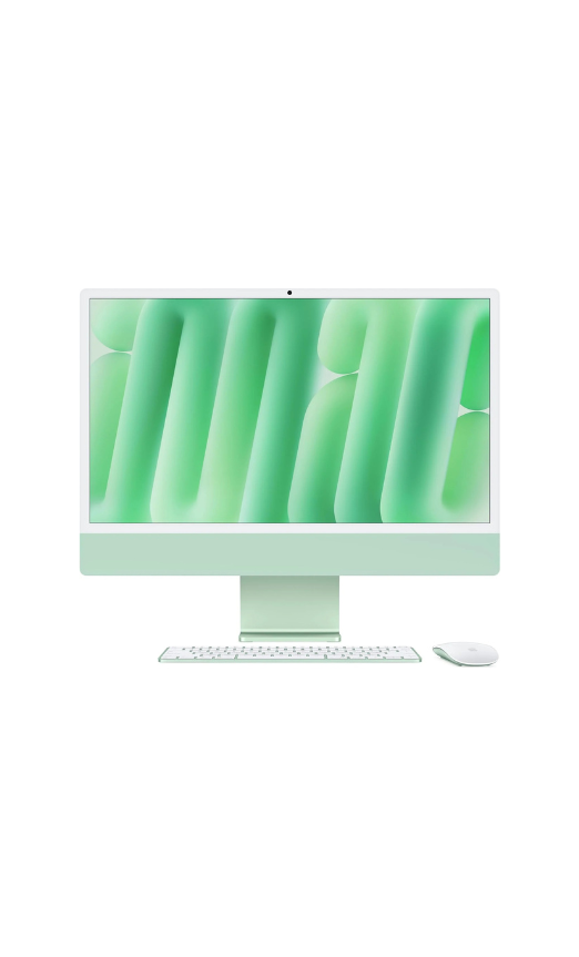 Apple iMac 24" 2021 Retina Display PC, M1 Chip 8 Core CPU and GPU, 8GB RAM, 512GB SSD, Gigabit Ethernet, English-Arabic Keyboard, Green?ÿ| MGPJ3 AB/A