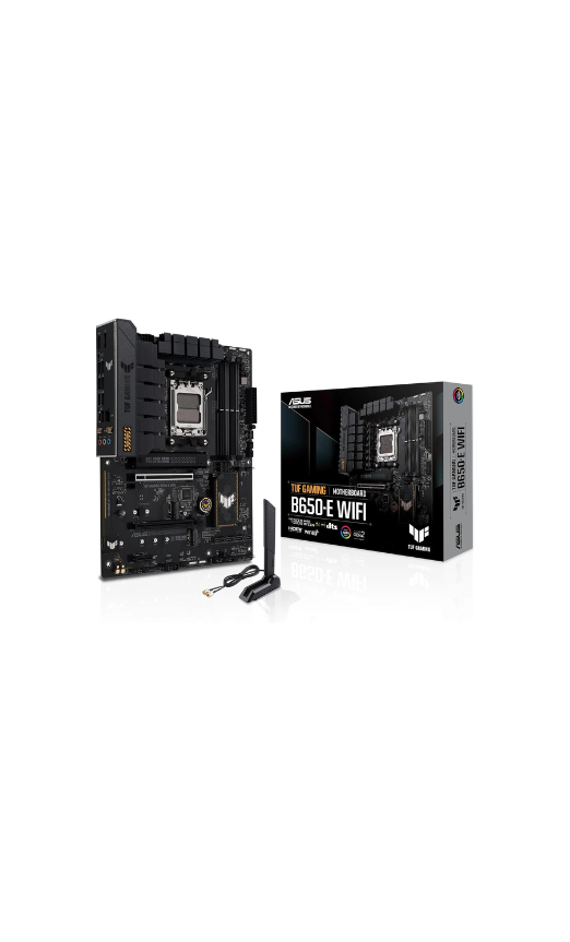ASUS B650E Max Gaming WiFi Motherboard – AMD AM5 Socket, B650 Chipset, USB 10Gbps, WiFi, Aura Sync RGB