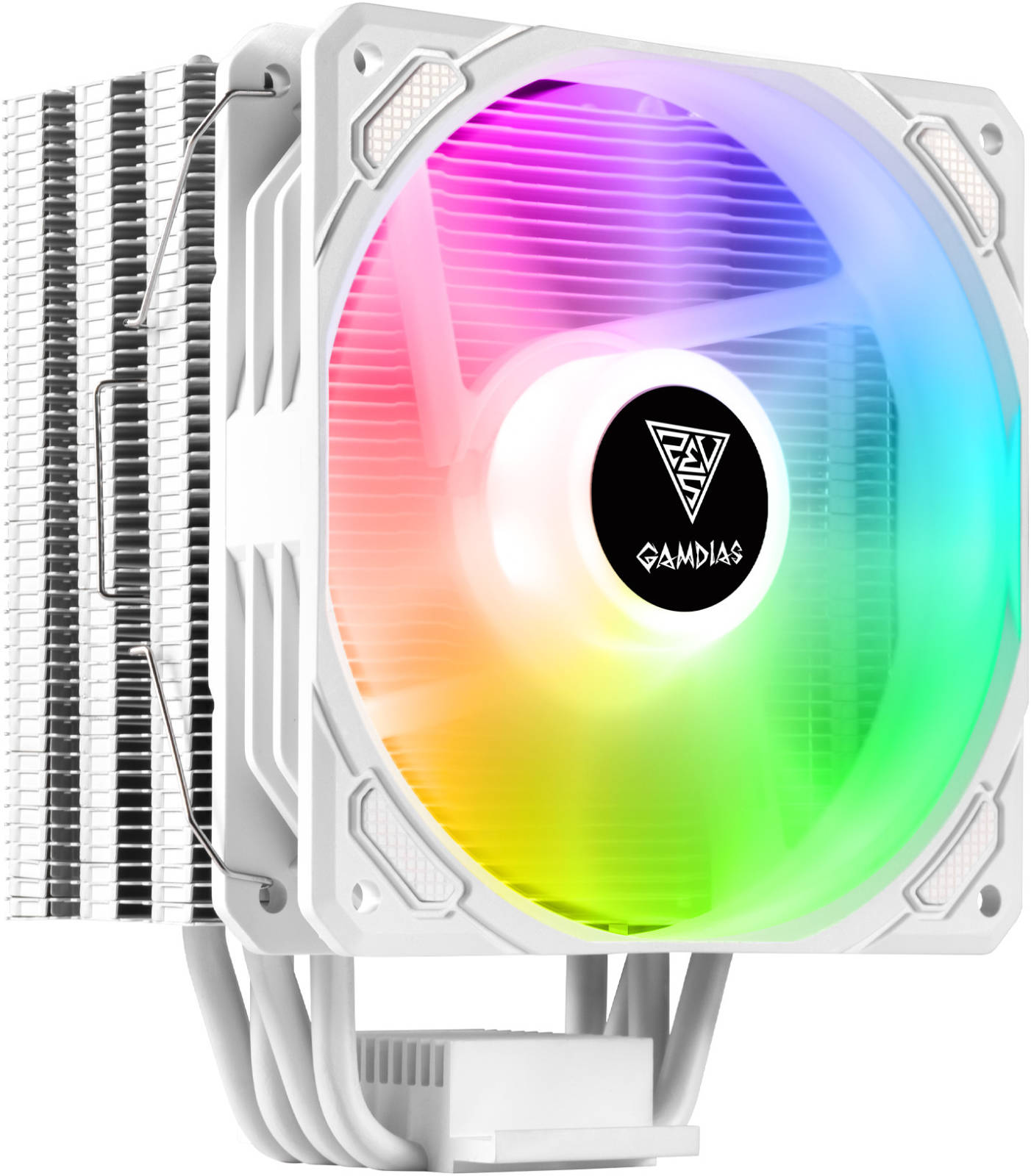 GAMDIAS BOREAS E1-410 CPU Air Cooler – Silent High-Performance Cooling, RGB Compatible, Easy Installation for Gaming & Desktop PCs