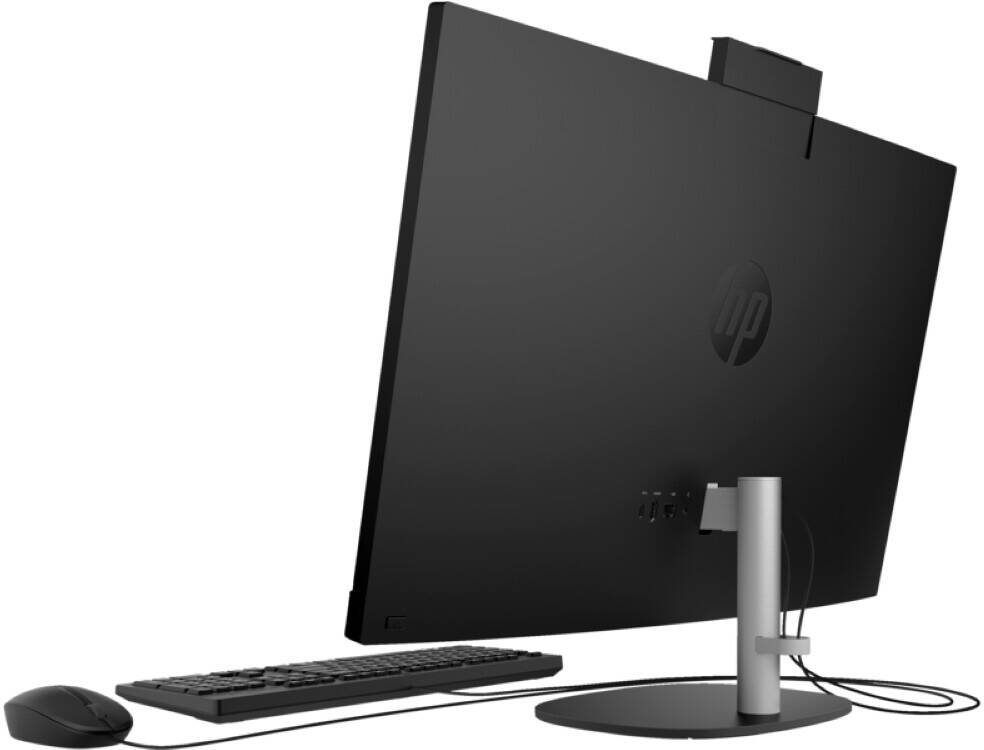 HP All-in-One 27" Inch FHD IPS Display, 13th Gen Intel Core i7 1355U, Iris X Graphics, 8 GB DDR4 RAM, 512 GB NVMe SSD, FreeDOS, Bundle PC, Jet Black | 27-cr0086nh | 91H75EA