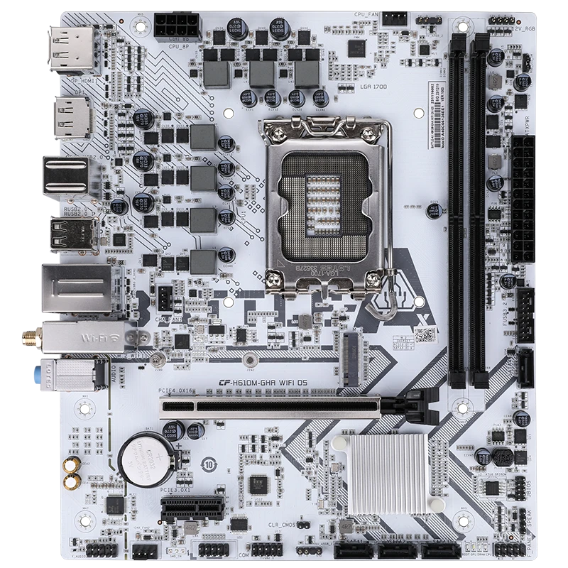 Colorful BATTLE-AX H610M-GHA WIFI D5 V20 Micro-ATX Motherboard – Intel H610, LGA1700, DDR5, PCIe 4.0, M.2 Slots, WiFi 6, High-Performance Gaming Board