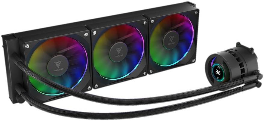 GAMDIAS CHIONE P3-360U RGB AIO Liquid CPU Cooler – 360mm High-Performance Water Cooling System