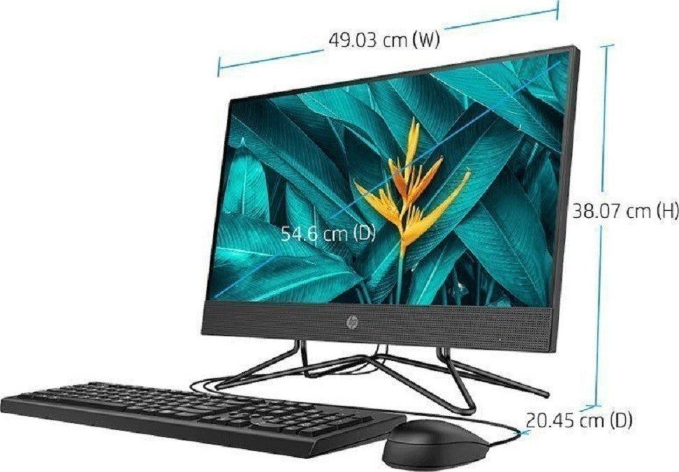 HP 205 G4 22 21.5" FHD All-in-One PC, AMD Ryzen 5 3500U Processor, 4GB RAM, 1TB 7200 Rpm Sata HDD, AMD Radeon Vega 8 Graphics, DOS, English Keyboard, Grey | 205 G4 22