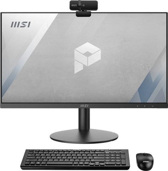 MSI Pro AP241 11M 23.8" FHD All In One PC, 11th Gen Intel Core i7-11700, 8GB RAM, 1TB HDD, Windows 11 Pro, Wireless Keyboard + Mouse, Intel UHD Graphics, 1920x1080 Resolution, Black | 9S6-AE0312-412