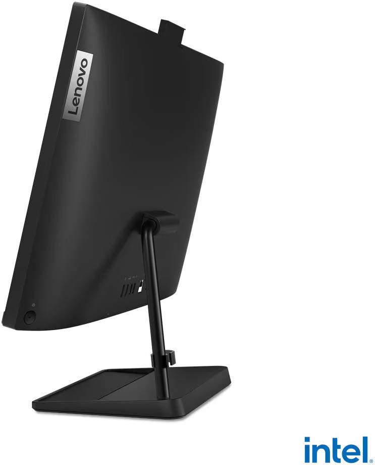 Lenovo IdeaCentre AIO 3 27IAP7 Desktop PC, 27" FHD IPS, Intel Core i5-1240P, 8GB RAM, 512GB SSD, NVIDIA GeForce MX550 2GB, Calliope Wireless ENG-ARB KB & Wireless Mouse, DOS, Black | F0GJ003AAX