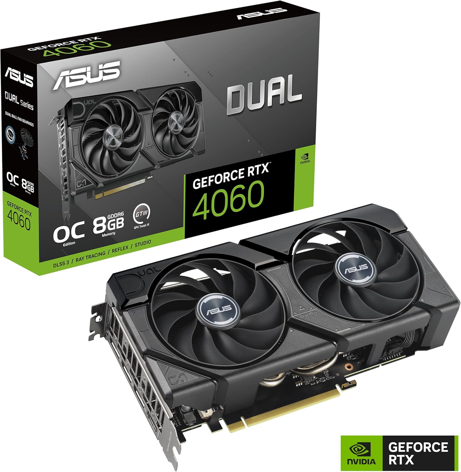 ASUS Dual GeForce RTX 4060 EVO OC Edition 8GB GDDR6