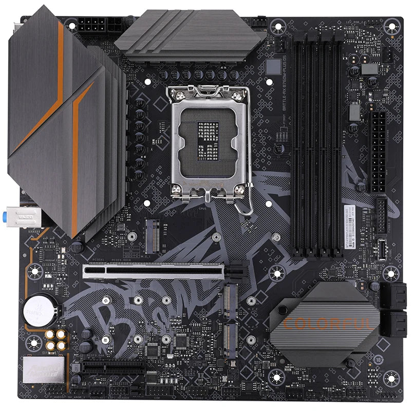 Colorful BATTLE-AX B760M-PLUS WIFI D5 V20 Micro-ATX Motherboard – Intel B760, LGA1700, DDR5, PCIe 4.0, M.2 Slots, WiFi 6, High-Performance Gaming & Productivity Board