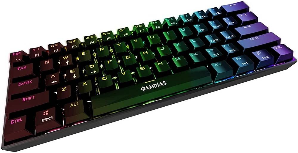 GAMDIAS Hermes E3 Black RGB Wired Gaming Keyboard – Mechanical-Feel Keys, Anti-Ghosting, RGB Backlit, Ergonomic Design, PC Gaming Keyboard
