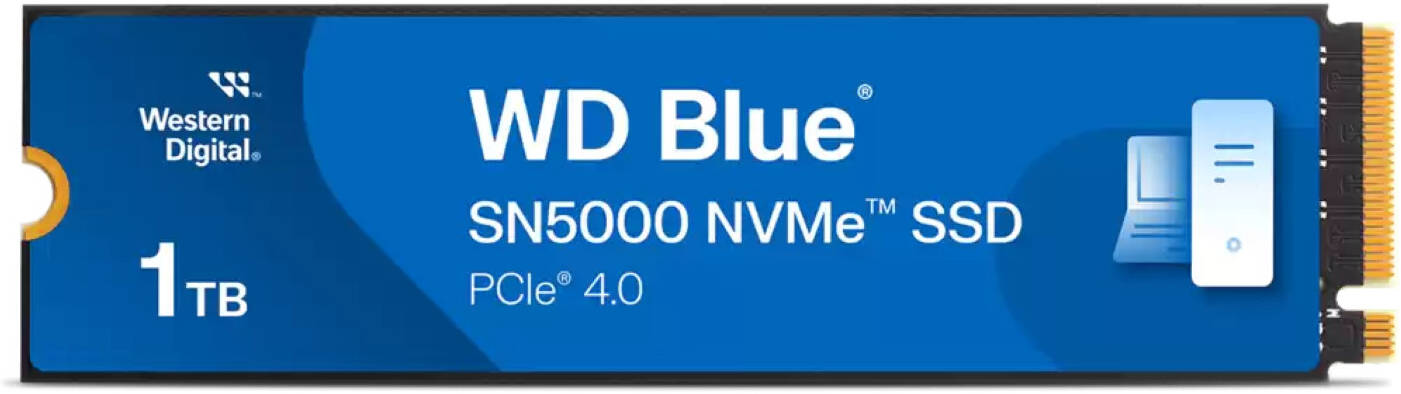 WD Blue 1000GB PCIe NVMe M.2 SSD – High-Speed Storage for Laptops & Desktops