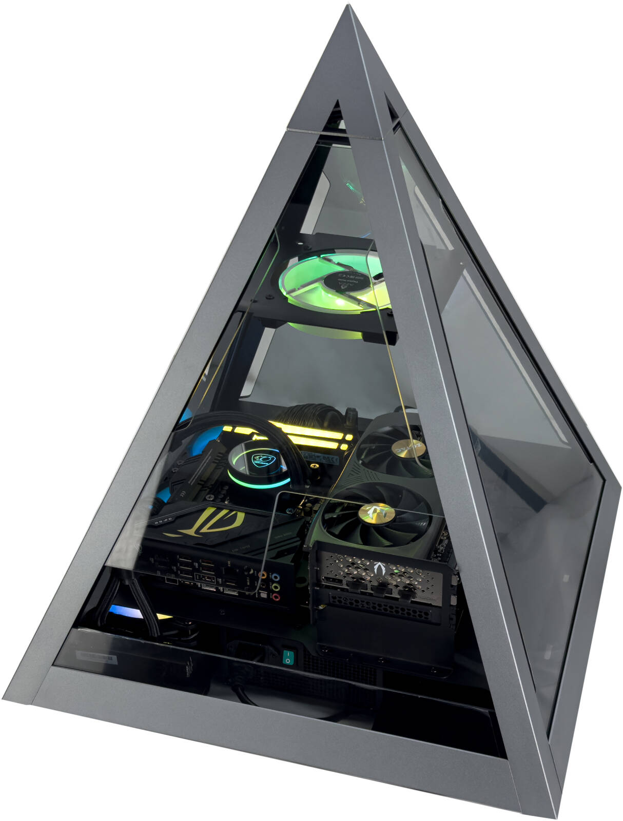 Obelisk X Gaming PC - AMD Ryzen 7 7800X3D 8 Cores 16 Threads, NVIDIA RTX 5070 12GB, 32GB DDR5 RAM 6000MHz, 1TB SSD Gen 4, 750W 80 PLUS PSU, 360mm Liquid Cooler, Wi-Fi + BT