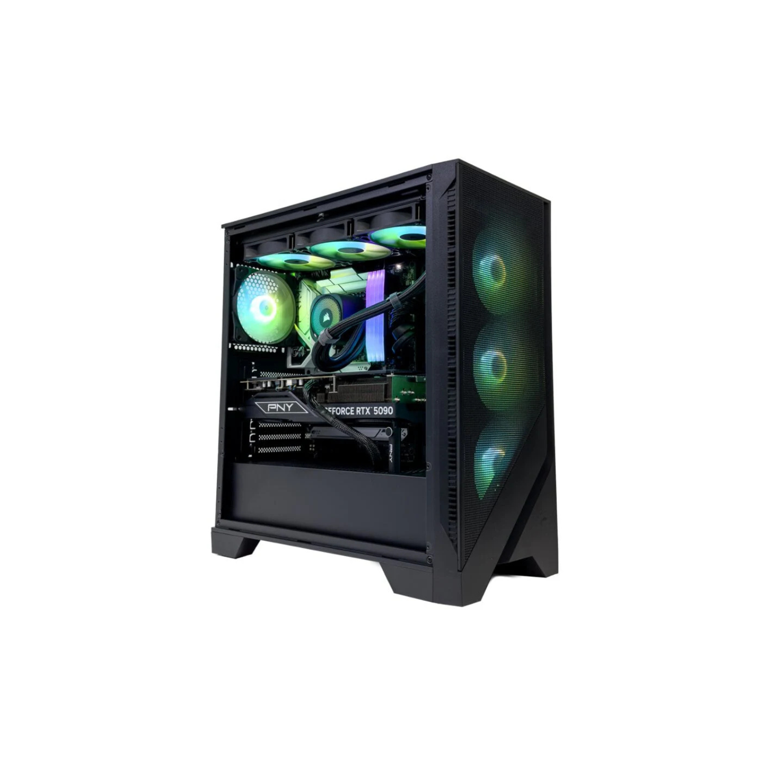 High-End WorkStation - AMD Ryzen Threadripper Pro 5955WX 16 Core 32 Thread, 2x NVIDIA RTX A5000 24GB, 128GB DDR4 RAM 3200MHz, 2TB SSD Gen 4 + 8TB HDD, 1050W 80 PLUS Gold PSU, 360mm Liquid Cooler