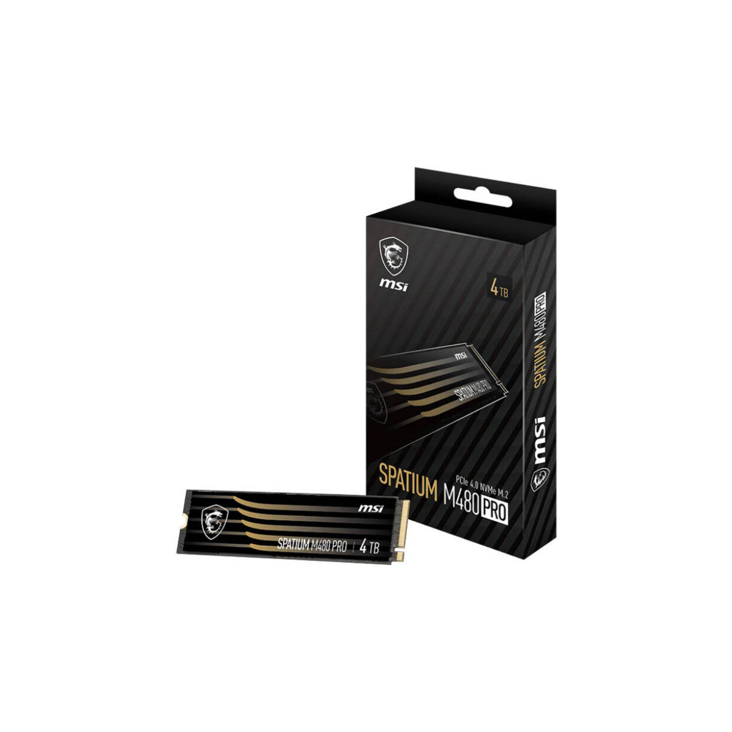 MSI Spatium M480 Pro 4TB PCIe 4.0 NVMe M.2 SSD – Ultra-Fast Read/Write, High-Performance Storage for Gaming & Creative Work