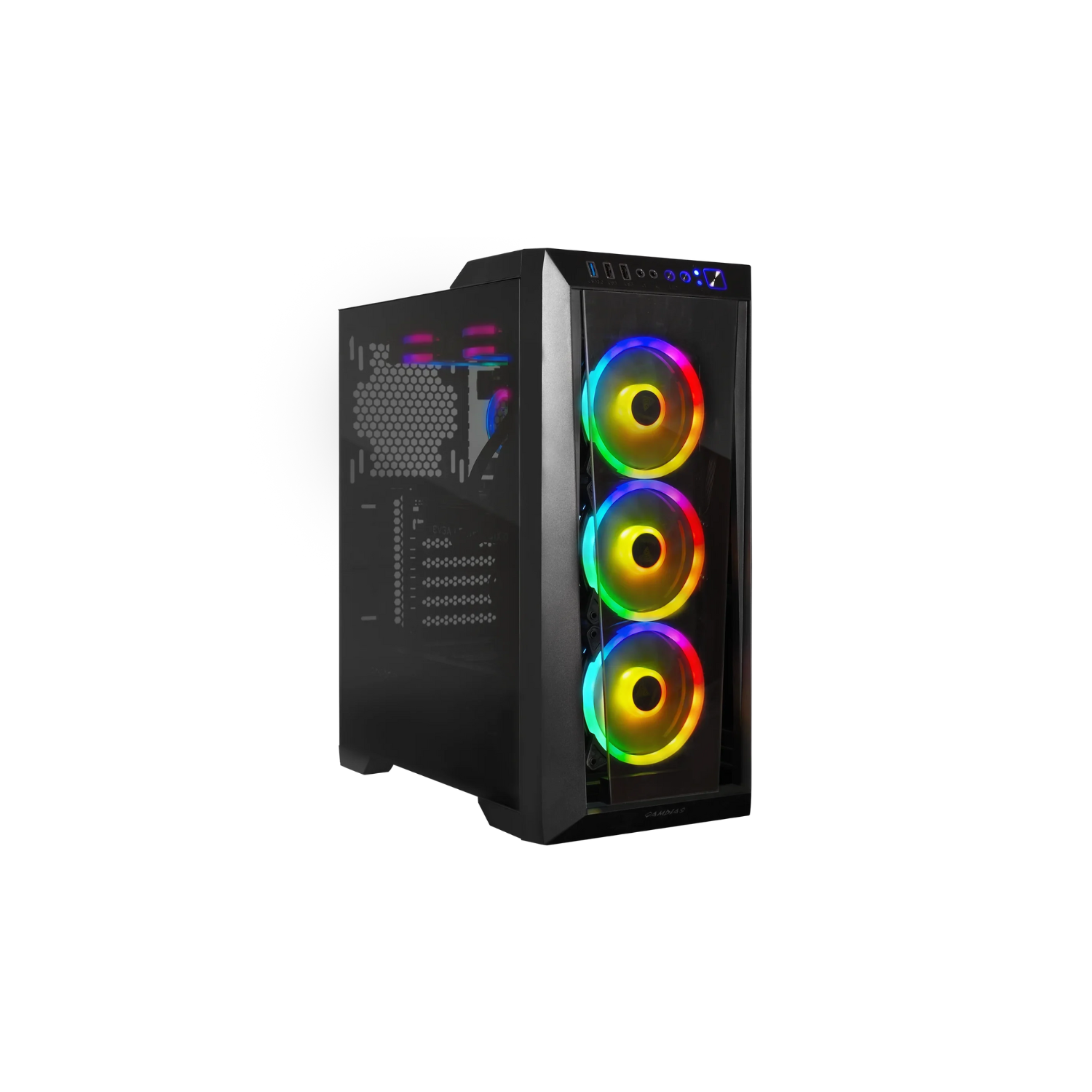 GAMDIAS TALOS M1 Lite Mid Tower Gaming Case – High Airflow, Tempered Glass, ATX/Micro-ATX Compatible