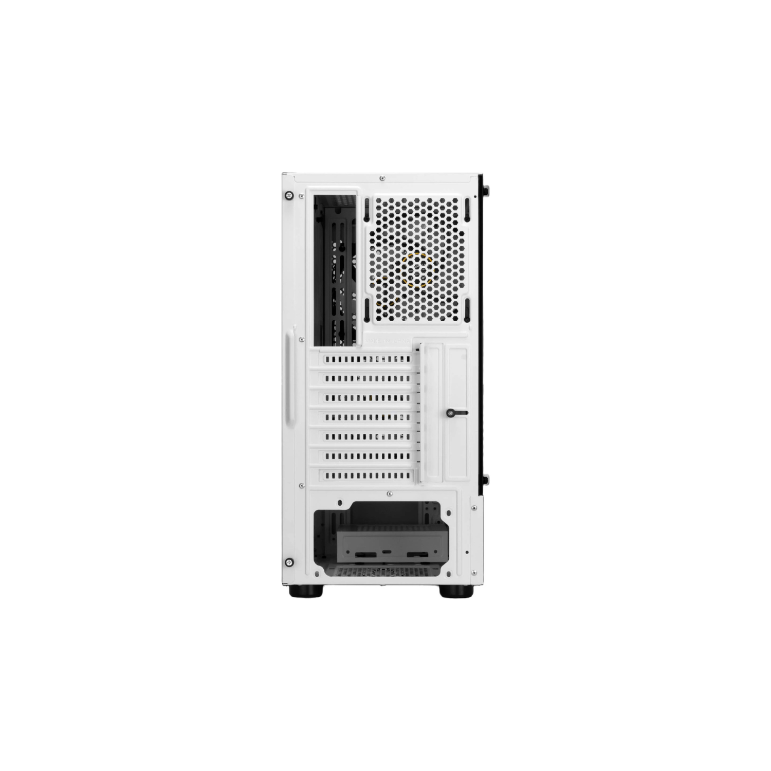 GAMDIAS TALOS E3 Mesh White Mid Tower Gaming Case – High Airflow, RGB Compatible, Tempered Glass, ATX/Micro-ATX