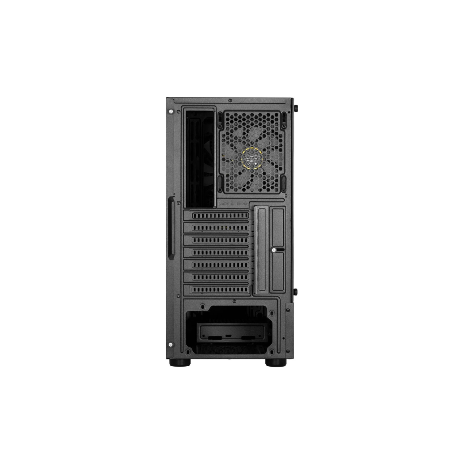 GAMDIAS TALOS E3 Mesh Black Mid Tower Gaming Case – High Airflow, RGB Compatible, Tempered Glass, ATX/Micro-ATX