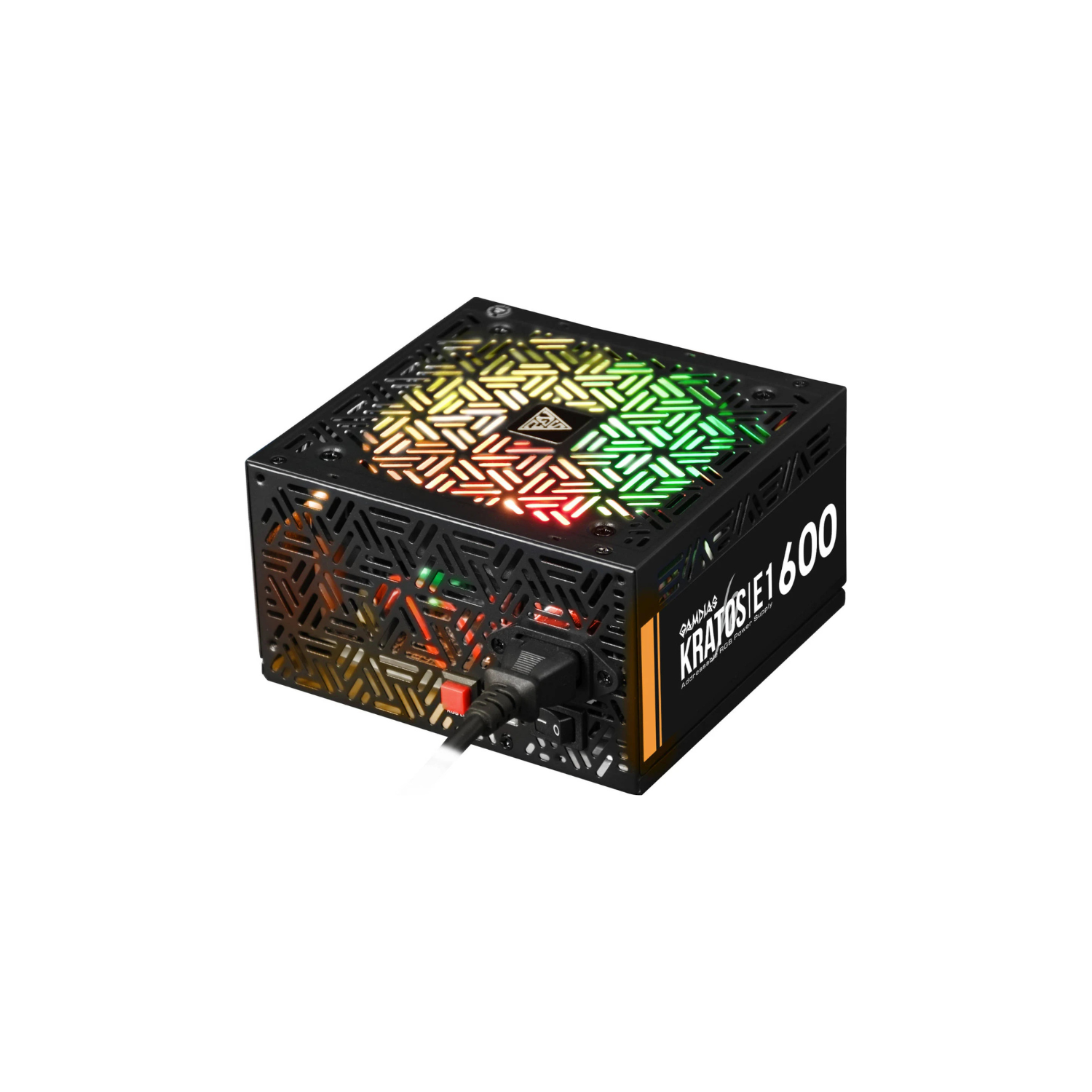 GAMDIAS KRATOS E1-600 RGB 2024 PSU – 600W 80+ Efficiency RGB Power Supply for Gaming PCs