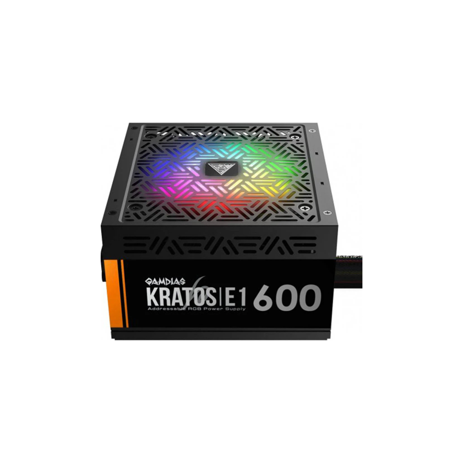 GAMDIAS KRATOS E1-600 RGB 2024 PSU – 600W 80+ Efficiency RGB Power Supply for Gaming PCs