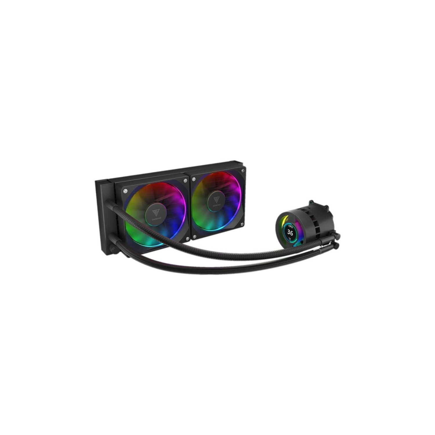 GAMDIAS CHIONE P3-240U RGB AIO Liquid CPU Cooler – 240mm High-Performance Water Cooling System