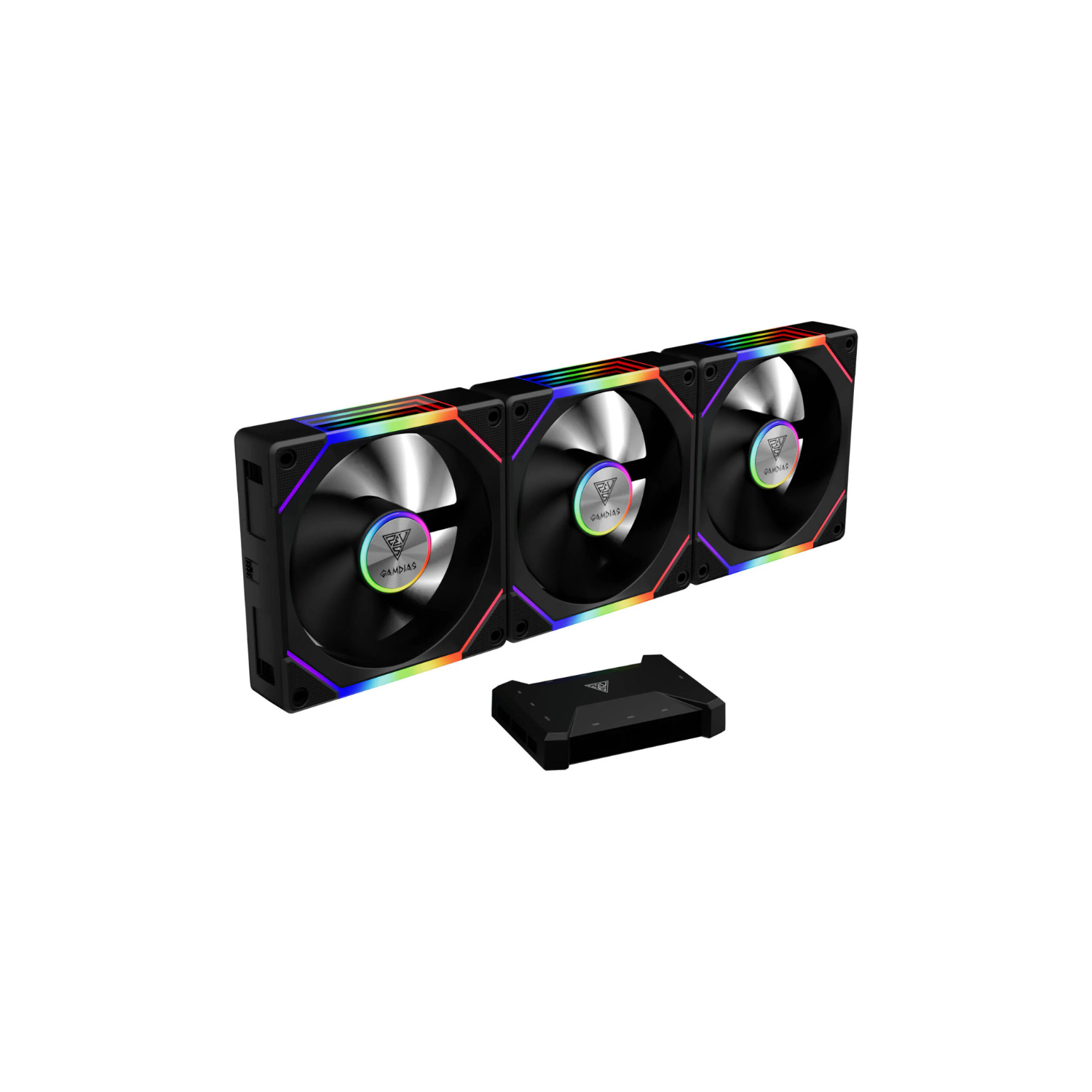 GAMDIAS AEOLUS P2-1203U 120mm RGB Cooling Fan – High Airflow PC Case Fan with Quiet Operation