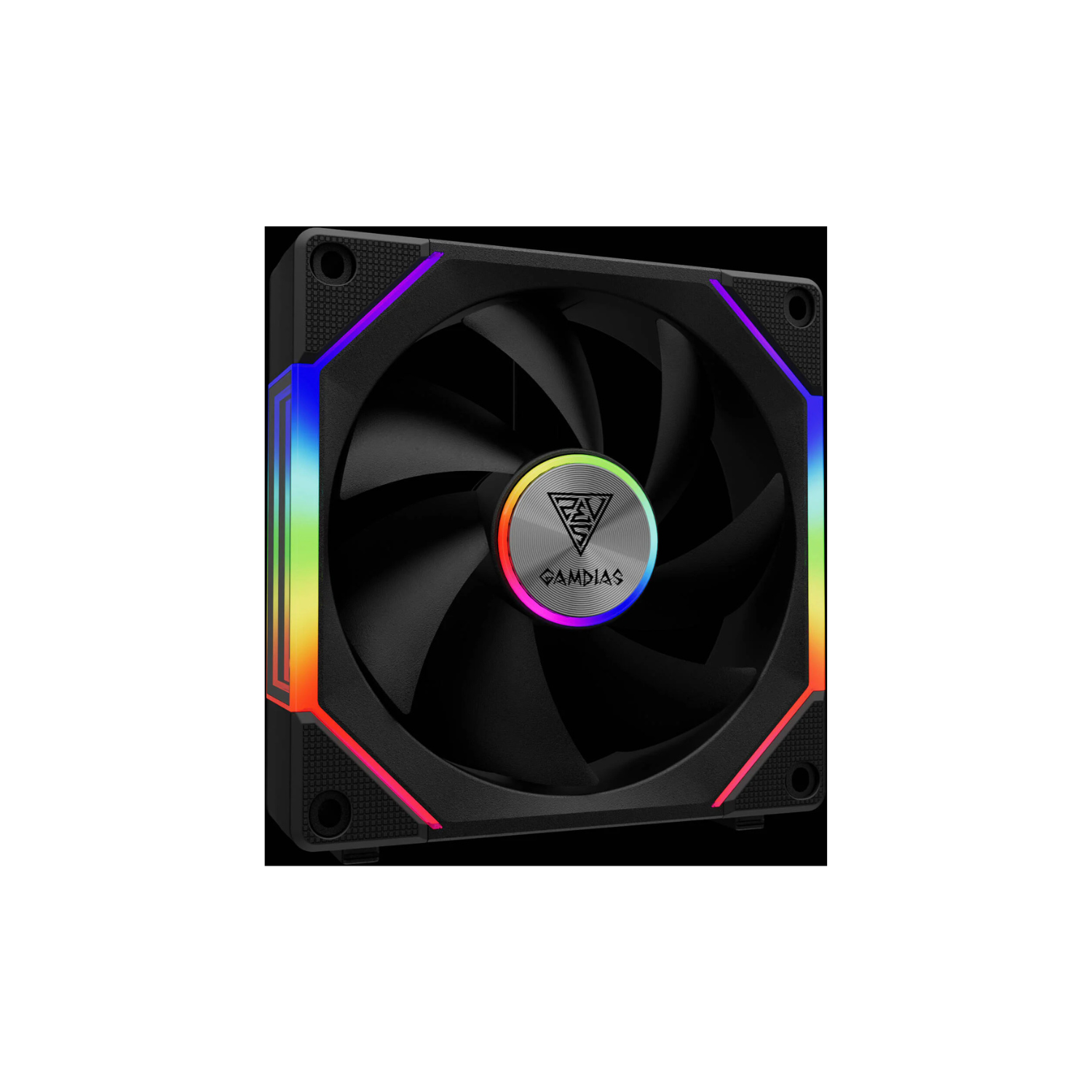 GAMDIAS AEOLUS P2-1203U 120mm RGB Cooling Fan – High Airflow PC Case Fan with Quiet Operation
