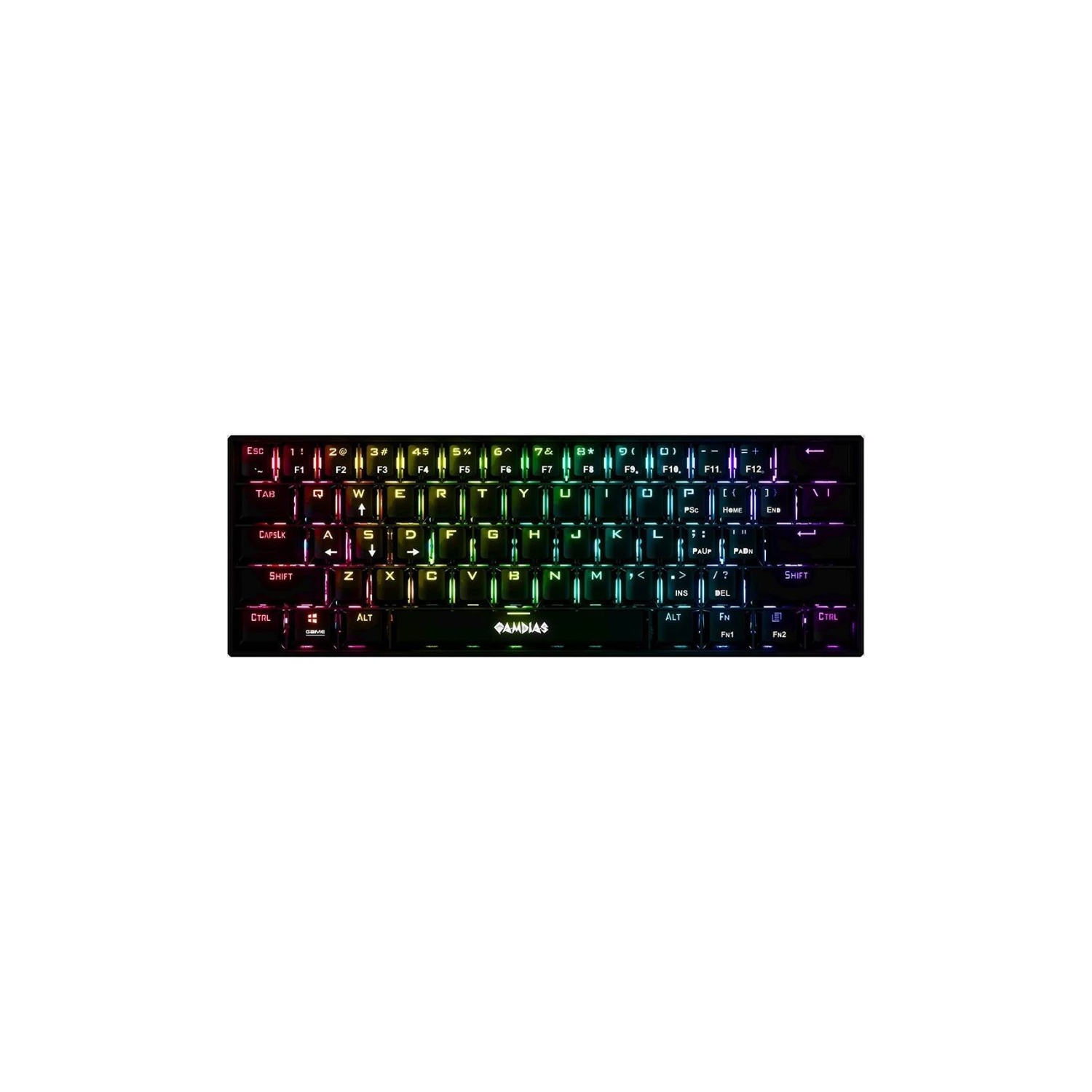 GAMDIAS Hermes E3 Black RGB Wired Gaming Keyboard – Mechanical-Feel Keys, Anti-Ghosting, RGB Backlit, Ergonomic Design, PC Gaming Keyboard