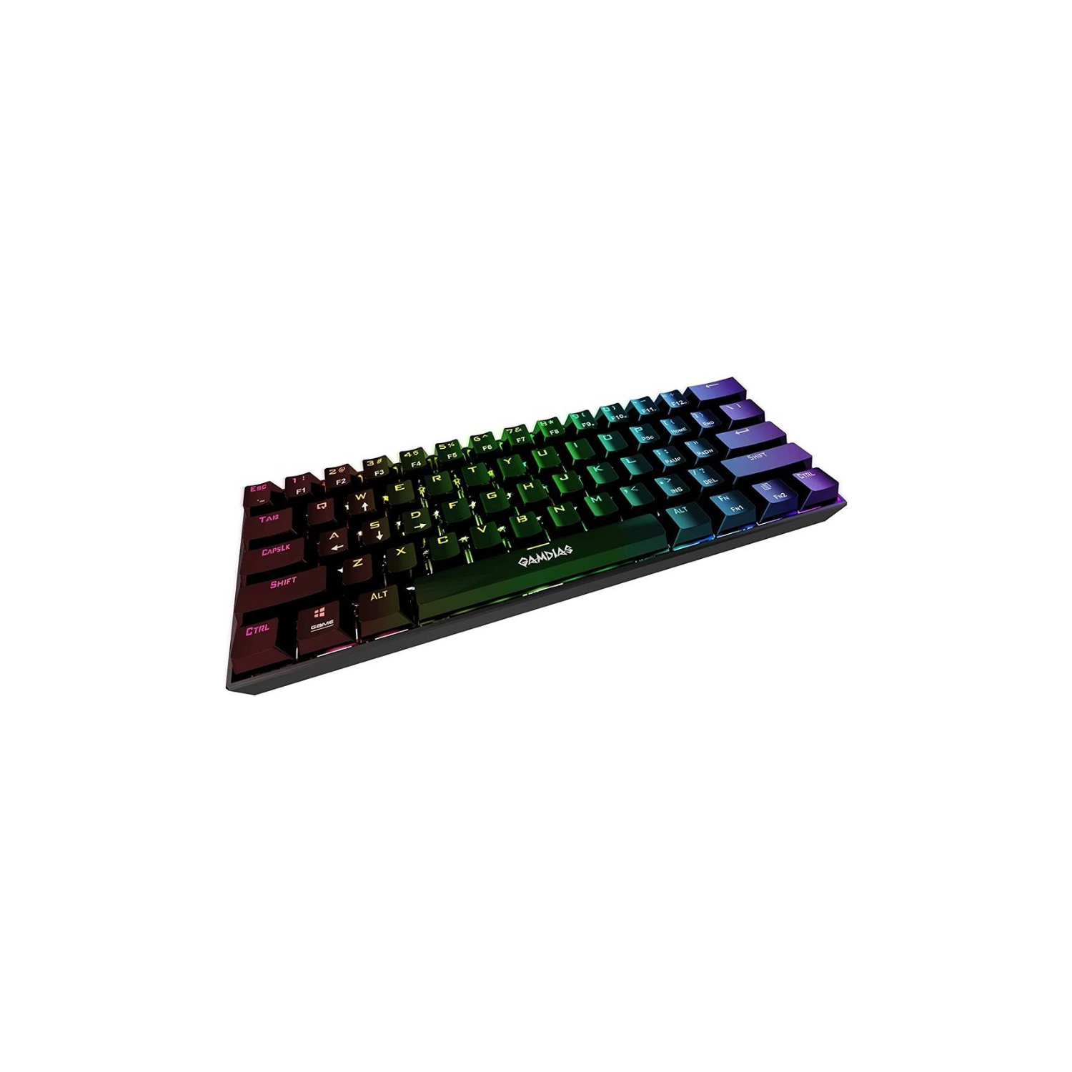 GAMDIAS Hermes E3 Black RGB Wired Gaming Keyboard – Mechanical-Feel Keys, Anti-Ghosting, RGB Backlit, Ergonomic Design, PC Gaming Keyboard