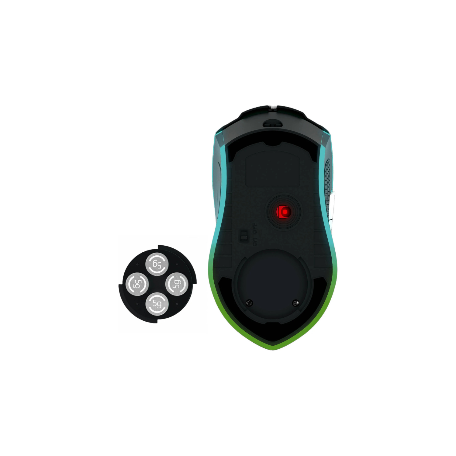 GAMDIAS Hades M1 Wired & Wireless Gaming Mouse – RGB LED, 16000 DPI, Ergonomic Design for PC Gaming