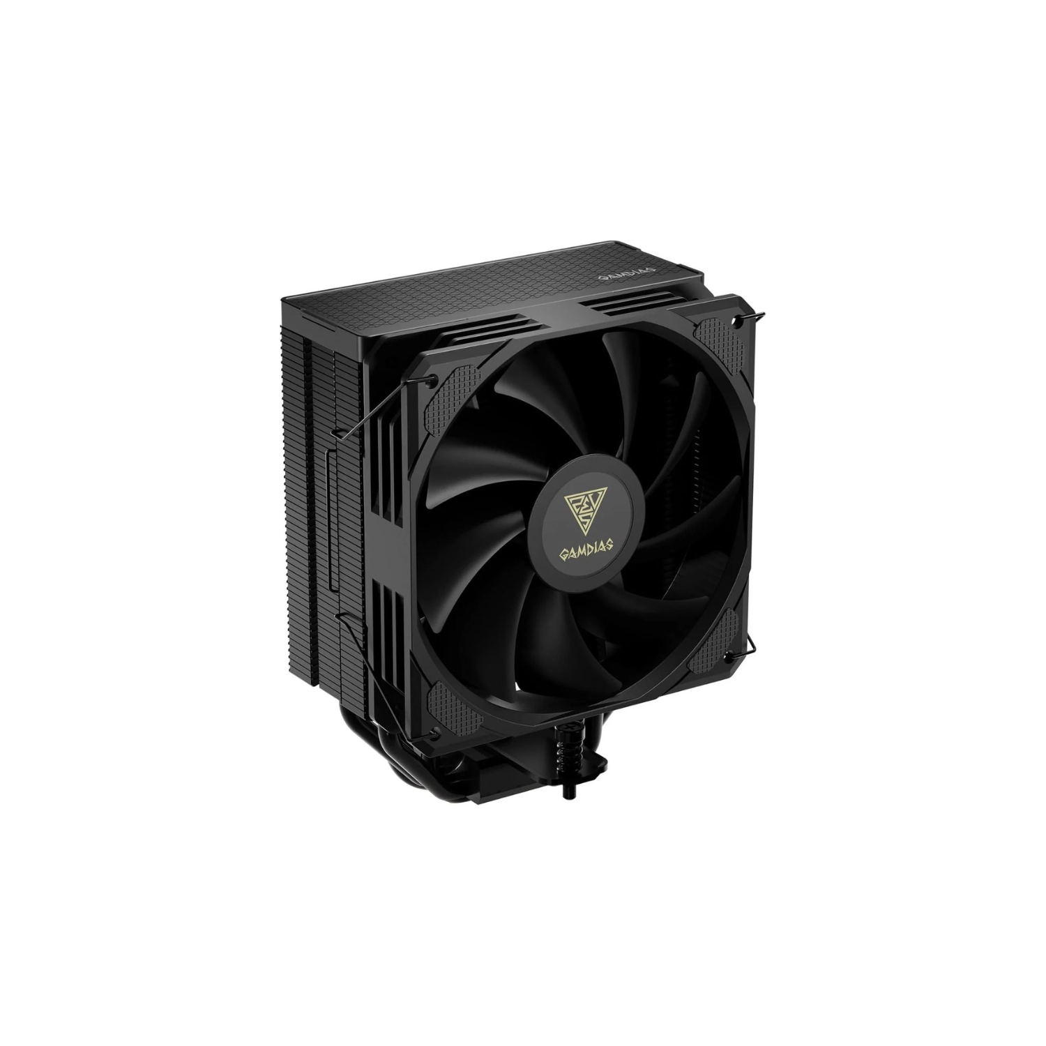 GAMDIAS BOREAS E2-410 Black CPU Air Cooler – High-Performance Silent Cooling, RGB Lighting Compatible, Easy Installation for Gaming & Desktop PCs
