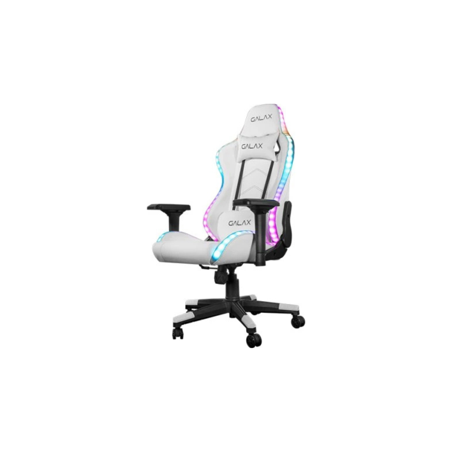 GALAX GC-02 RGB Gaming Chair – Adjustable 90°-180° Recline, High Back Steel Frame, RGB Lighting, Ergonomic Gaming/Office Seat