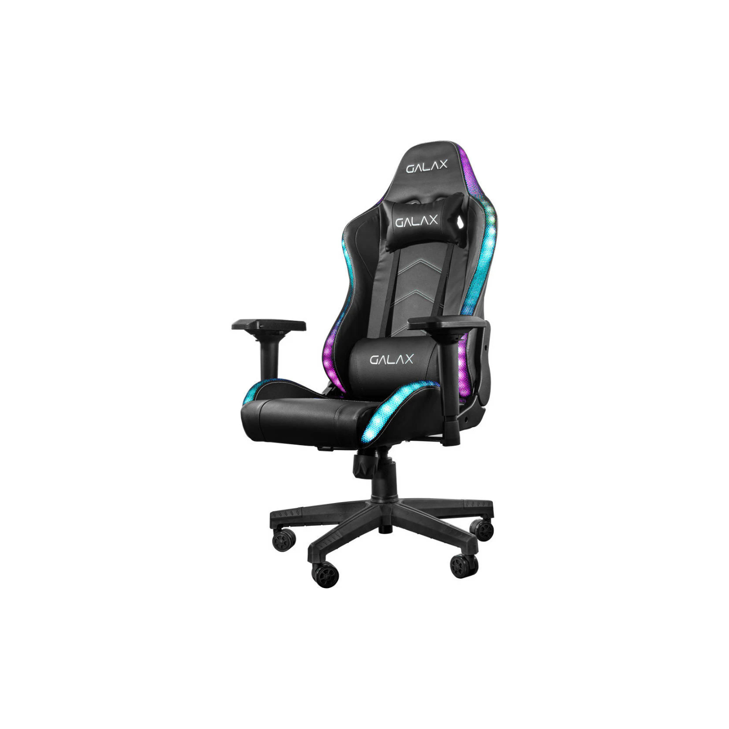 GALAX GC-01S RGB Gaming Chair – Iron Frame, Built-in Adjustable Lumbar Support, 100 mm Class 4 Gas Lift, 90-180° Recline, Max Load 170 kg