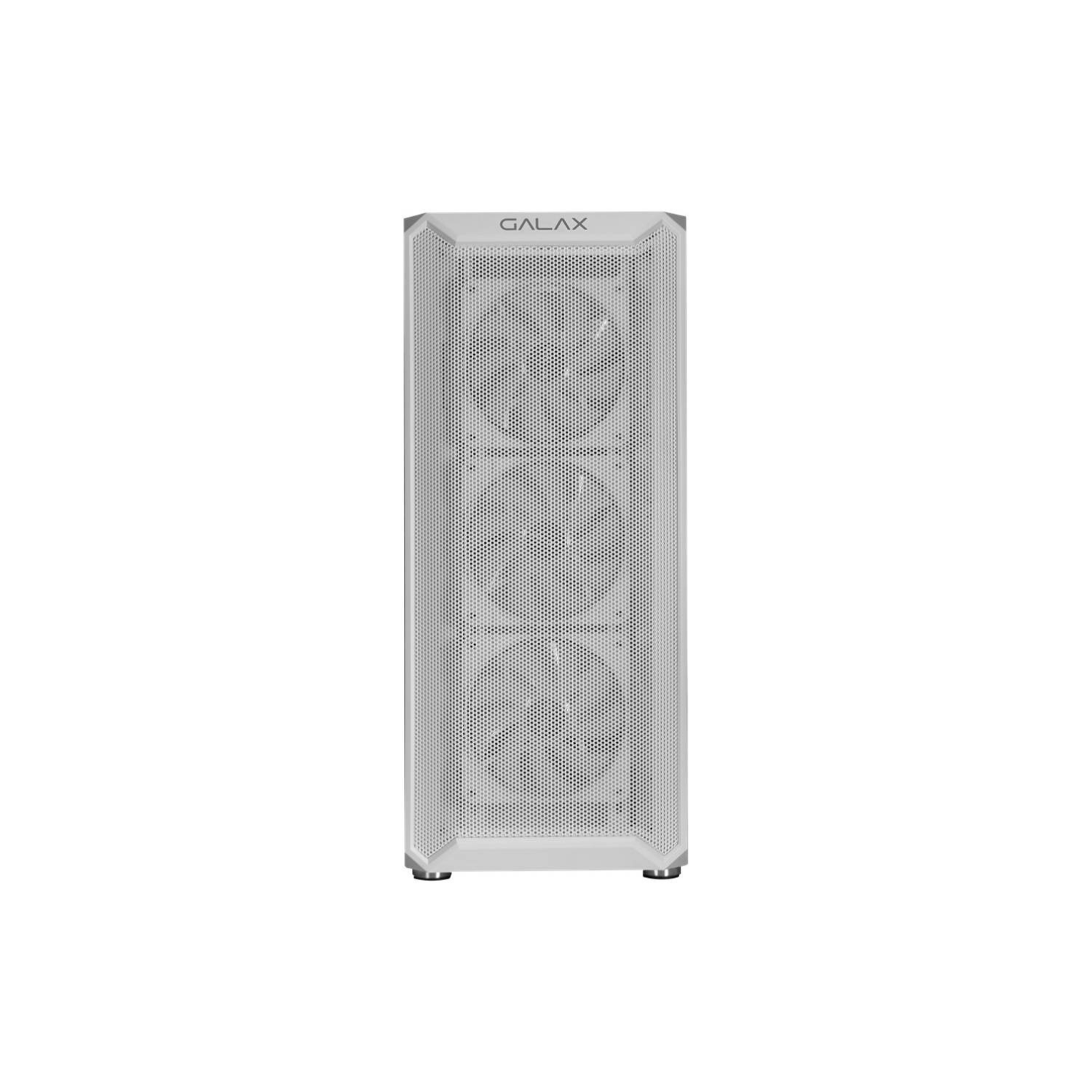 GALAX Revolution 07 White ATX Mid-Tower Gaming PC Case – Tempered Glass Side Panel, SPCC Steel Chassis, Supports 360mm Radiator & 330mm GPU, 4 Pre-Installed ARGB Fans, USB 3.0 I/O